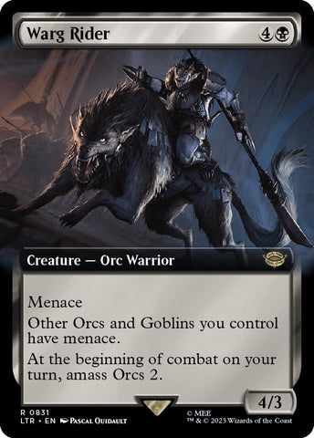 Image for Warg Rider (Extended Art) (831) [Universes Beyond: The Lord of the Rings: Tales of Middle-earth]
