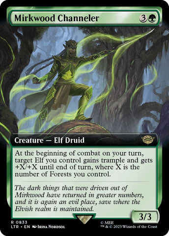 Image for Mirkwood Channeler (Extended Art) (833) [Universes Beyond: The Lord of the Rings: Tales of Middle-earth]