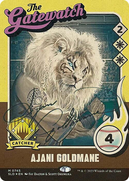 Image for Ajani Goldmane (745) (Autographed) (745) [Secret Lair Drop Series]