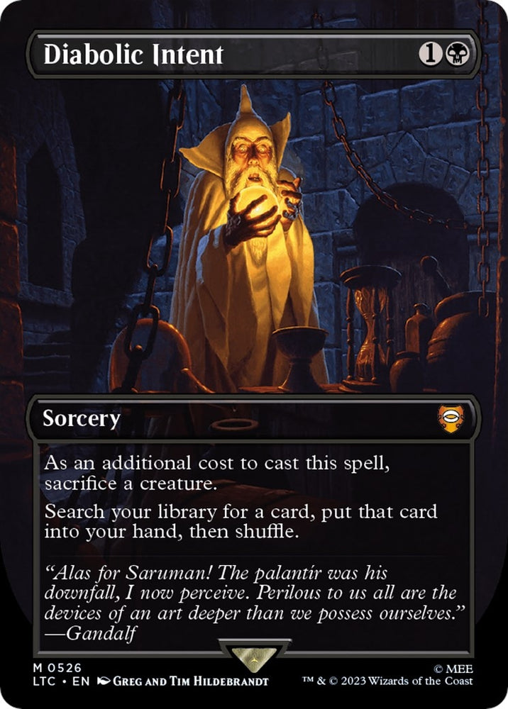 Image for Diabolic Intent (Borderless) (526) [Commander: The Lord of the Rings: Tales of Middle-earth]