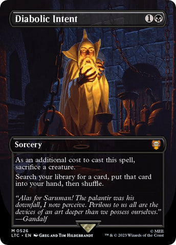 Image for Diabolic Intent (Borderless) (526) [Commander: The Lord of the Rings: Tales of Middle-earth]