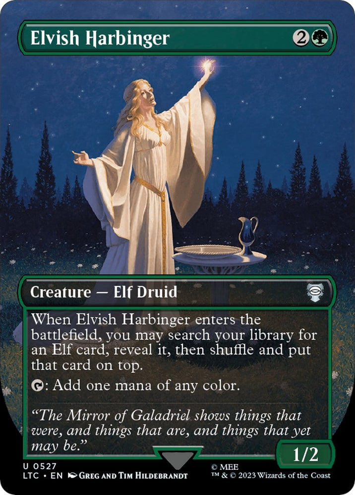 Image for Elvish Harbinger (Borderless) (527) [Commander: The Lord of the Rings: Tales of Middle-earth]
