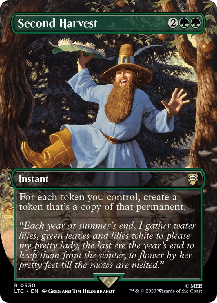 Image for Second Harvest (Borderless) (530) [Commander: The Lord of the Rings: Tales of Middle-earth]
