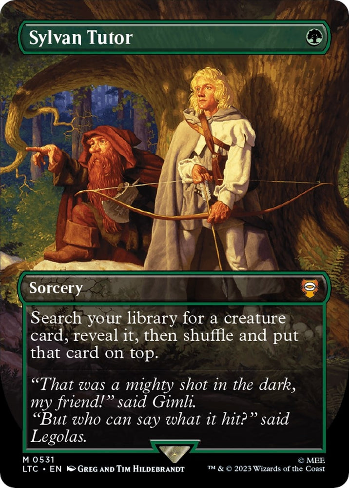 Image for Sylvan Tutor (Borderless) (531) [Commander: The Lord of the Rings: Tales of Middle-earth]