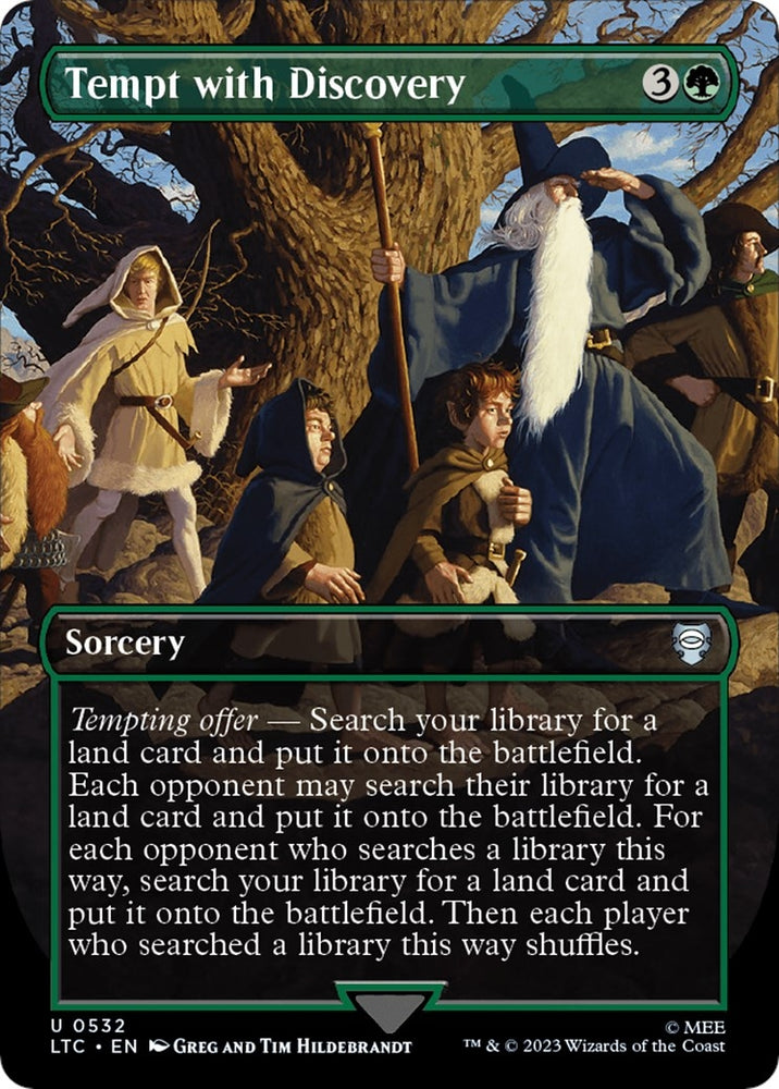 Image for Tempt with Discovery (Borderless) (532) [Commander: The Lord of the Rings: Tales of Middle-earth]
