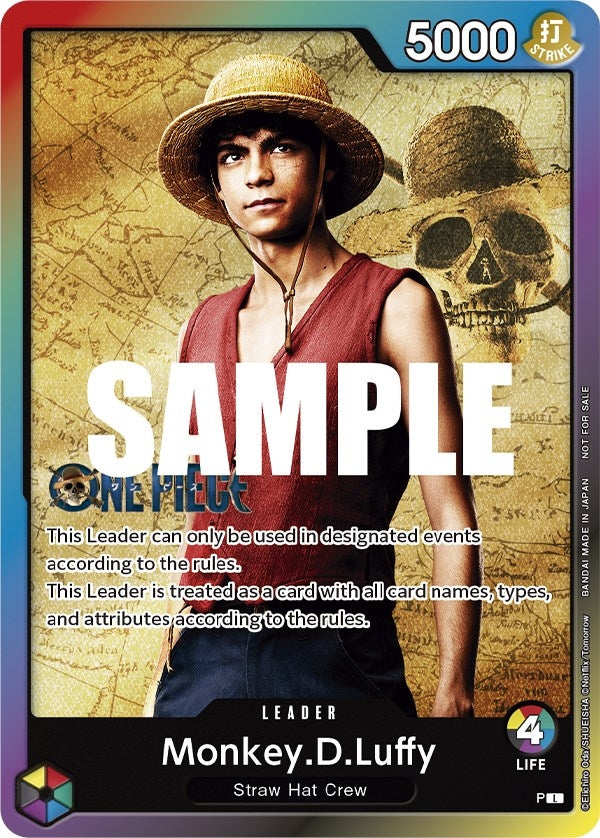 Monkey.D.Luffy (Leader Pack - Live Action) (Sealed Battle 2023 Vol. 1) (One Piece Promotion Cards)