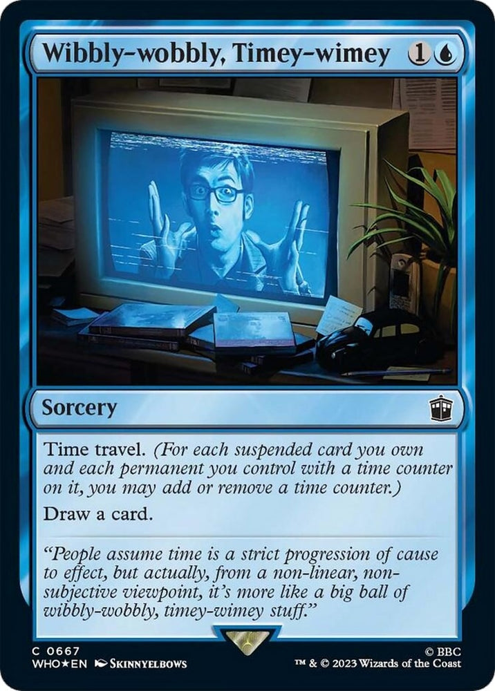 Image for Wibbly-wobbly, Timey-wimey (Surge Foil) (667) [Universes Beyond: Doctor Who]