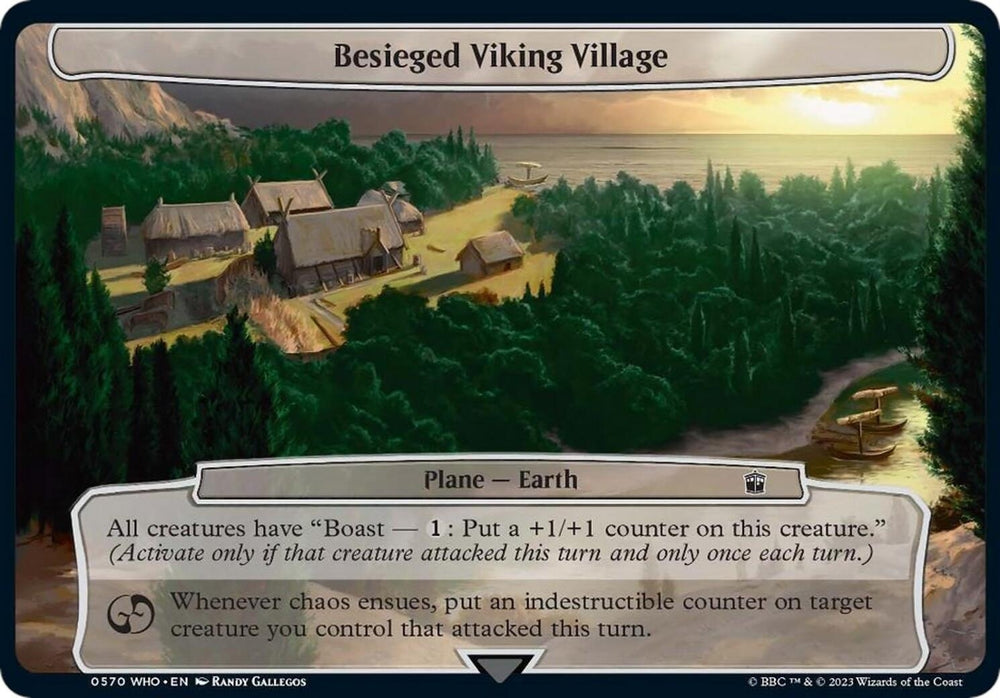 Image for Besieged Viking Village (570) [Planechase: Universes Beyond: Doctor Who]