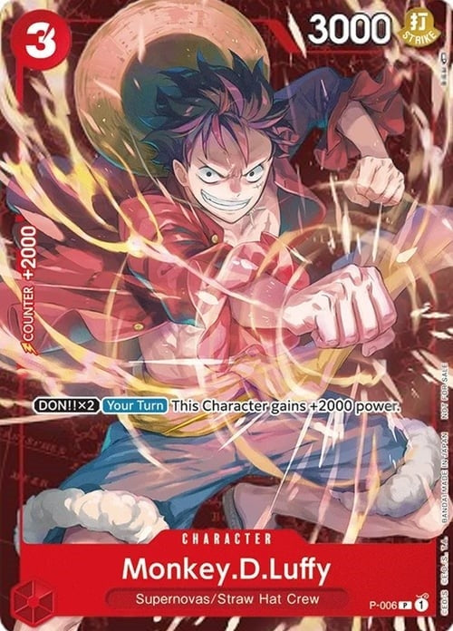 Monkey.D.Luffy - P-006 (Retail Promo) (P-006) (One Piece Promotion Cards)