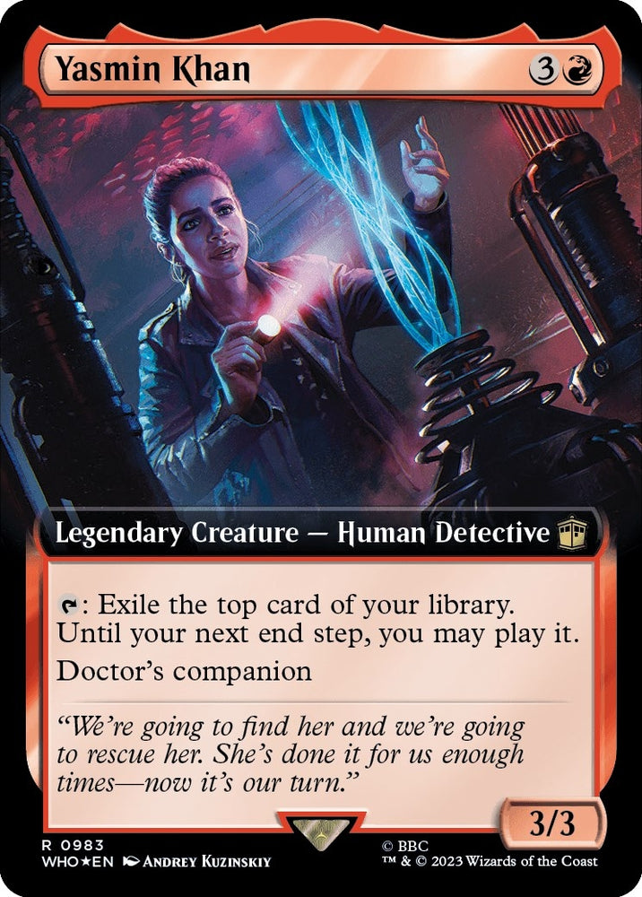 Image for Yasmin Khan (Extended Art) (Surge Foil) (983) [Universes Beyond: Doctor Who]