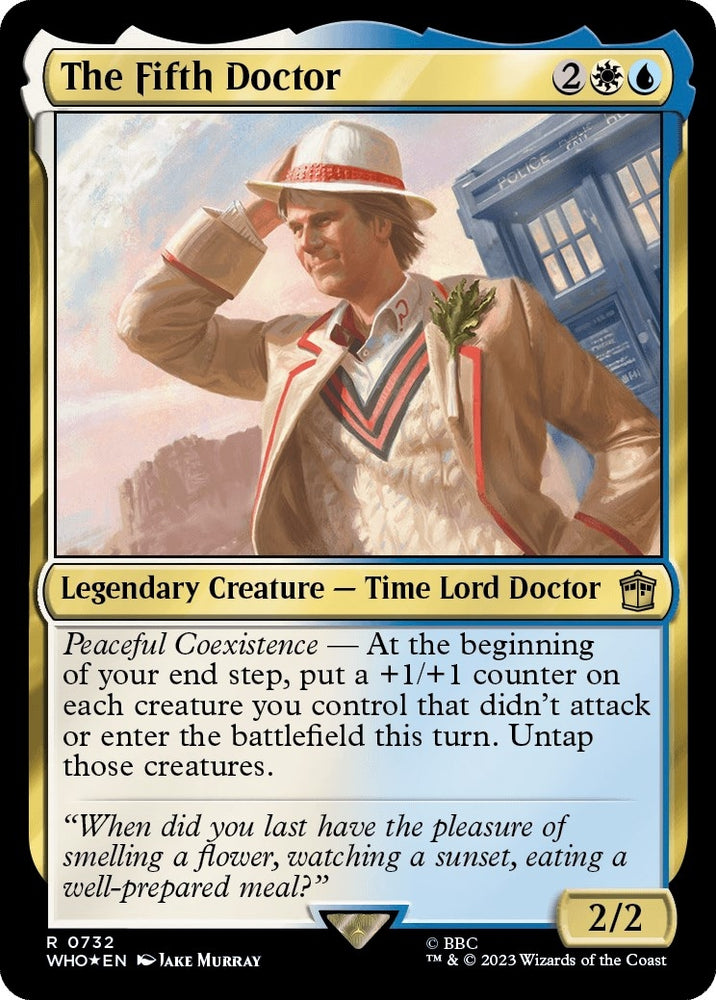 Image for The Fifth Doctor (Surge Foil) (732) [Universes Beyond: Doctor Who]
