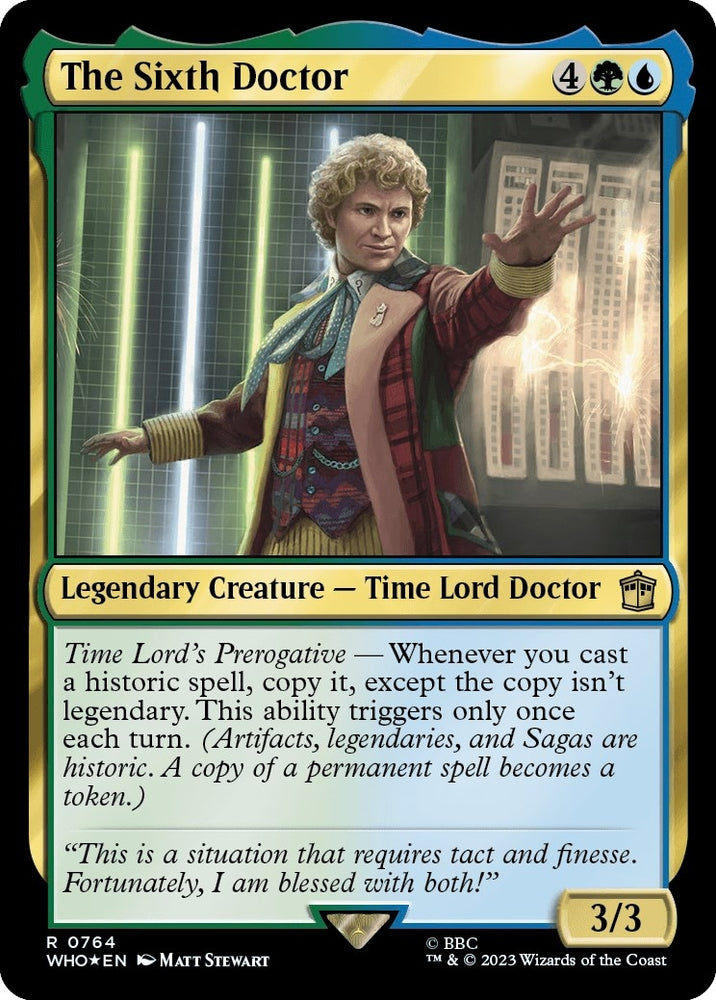 Image for The Sixth Doctor (Surge Foil) (764) - Magic: The Gathering