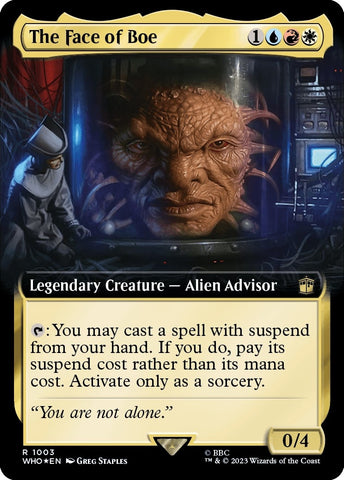 Image for The Face of Boe (Extended Art) (Surge Foil) (1003) [Universes Beyond: Doctor Who]