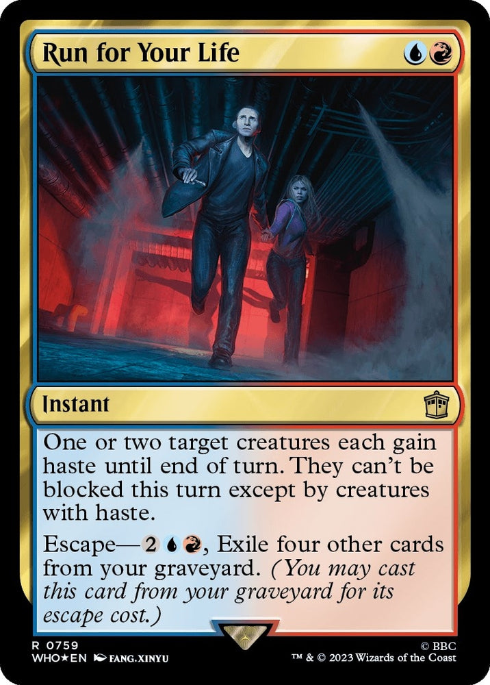 Image for Run for Your Life (Surge Foil) (759) - Magic: The Gathering