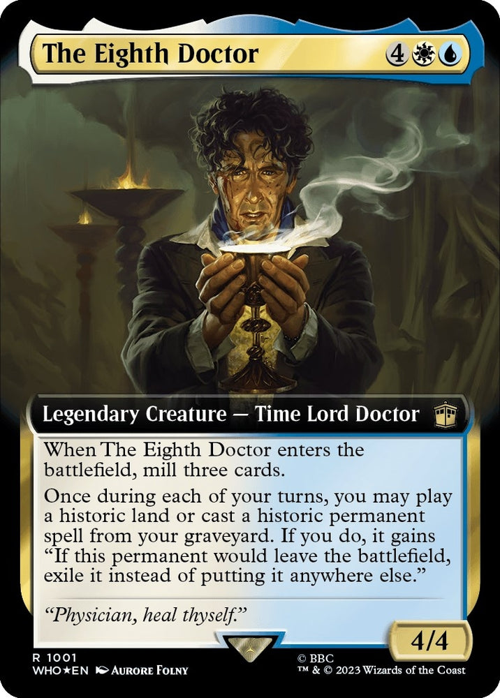 Image for The Eighth Doctor (Extended Art) (Surge Foil) (1001) [Universes Beyond: Doctor Who]
