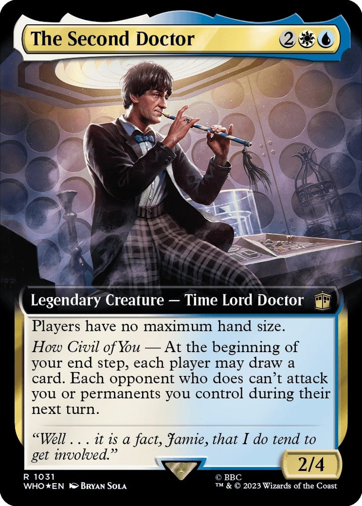 Image for The Second Doctor (Extended Art) (Surge Foil) (1031) [Universes Beyond: Doctor Who]