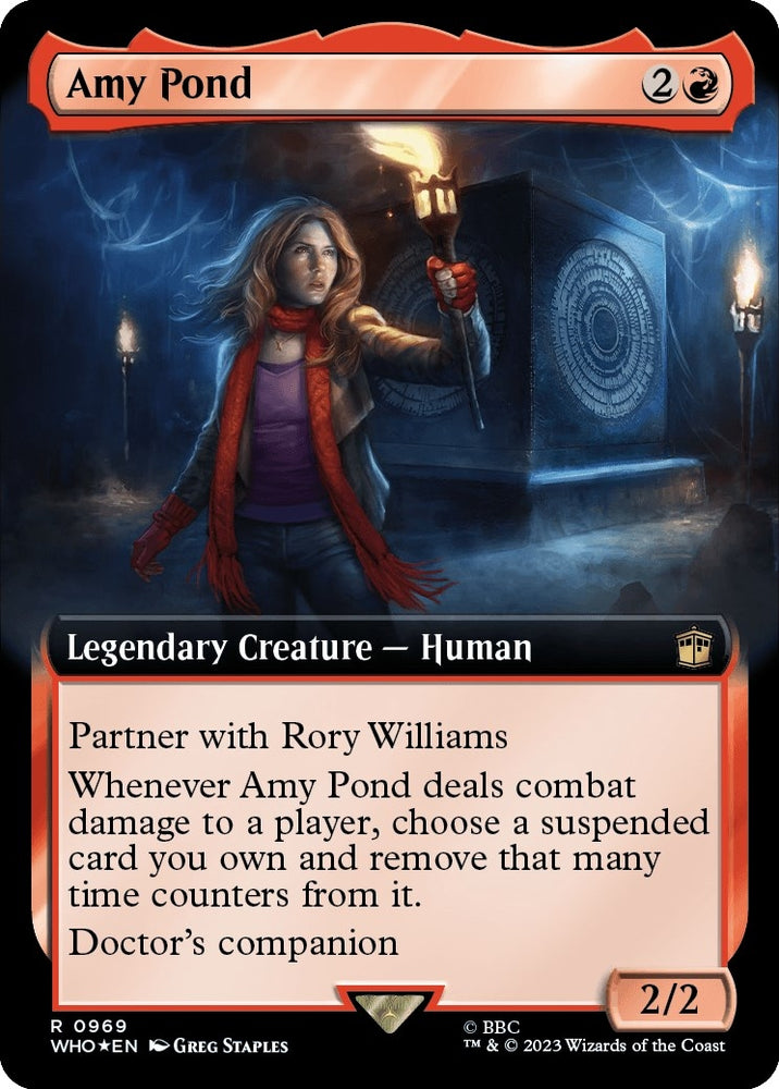 Image for Amy Pond (Extended Art) (Surge Foil) (969) [Universes Beyond: Doctor Who]