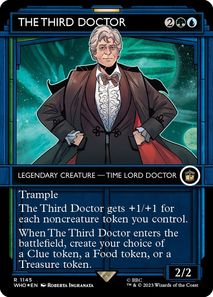 Image for The Third Doctor (Showcase) (Surge Foil) (1145) [Universes Beyond: Doctor Who]
