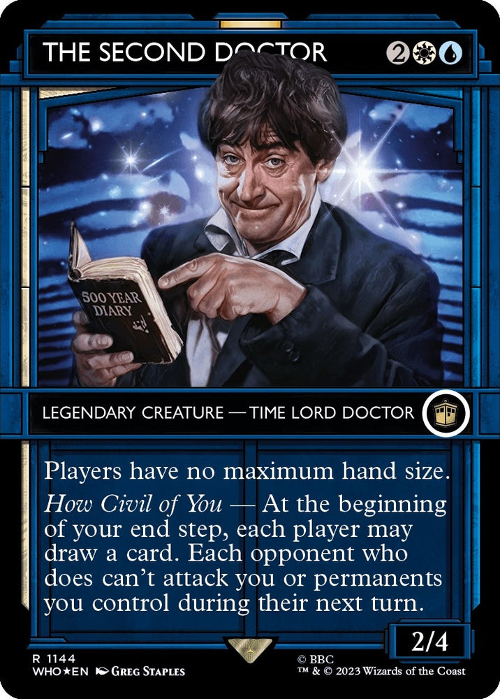 Image for The Second Doctor (Showcase) (Surge Foil) (1144) [Universes Beyond: Doctor Who]