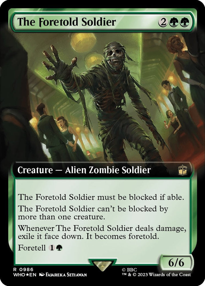 Image for The Foretold Soldier (Extended Art) (Surge Foil) (986) [Universes Beyond: Doctor Who]