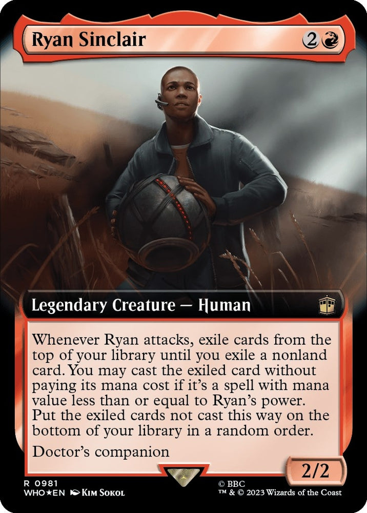 Image for Ryan Sinclair (Extended Art) (Surge Foil) (981) [Universes Beyond: Doctor Who]
