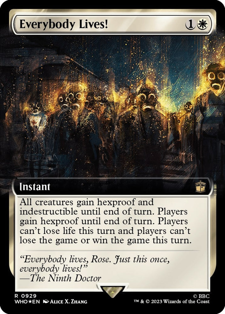 Image for Everybody Lives! (Extended Art) (Surge Foil) (929) [Universes Beyond: Doctor Who]