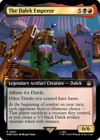 Image for The Dalek Emperor (Extended Art) (Surge Foil) (997) [Universes Beyond: Doctor Who]