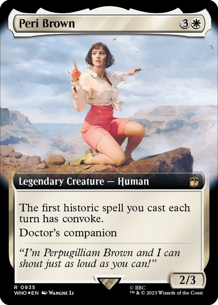 Image for Peri Brown (Extended Art) (Surge Foil) (935) [Universes Beyond: Doctor Who]