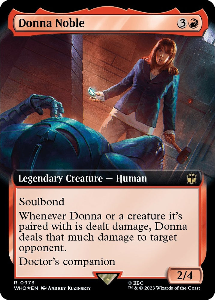 Image for Donna Noble (Extended Art) (Surge Foil) (973) [Universes Beyond: Doctor Who]