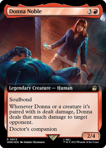 Image for Donna Noble (Extended Art) (Surge Foil) (973) [Universes Beyond: Doctor Who]