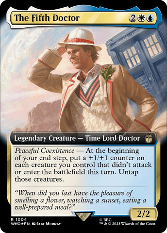 Image for The Fifth Doctor (Extended Art) (Surge Foil) (1004) [Universes Beyond: Doctor Who]