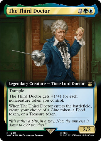 Image for The Third Doctor (Extended Art) (Surge Foil) (1038) [Universes Beyond: Doctor Who]