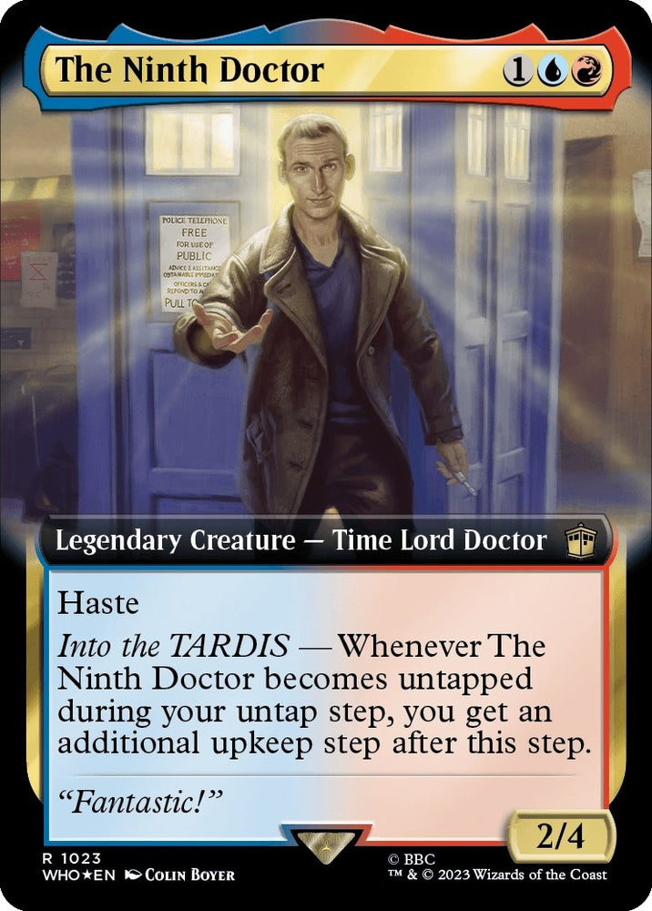 Image for The Ninth Doctor (Extended Art) (Surge Foil) (1023) [Universes Beyond: Doctor Who]