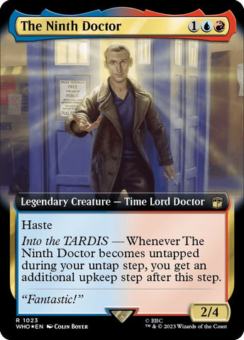 Image for The Ninth Doctor (Extended Art) (Surge Foil) (1023) [Universes Beyond: Doctor Who]