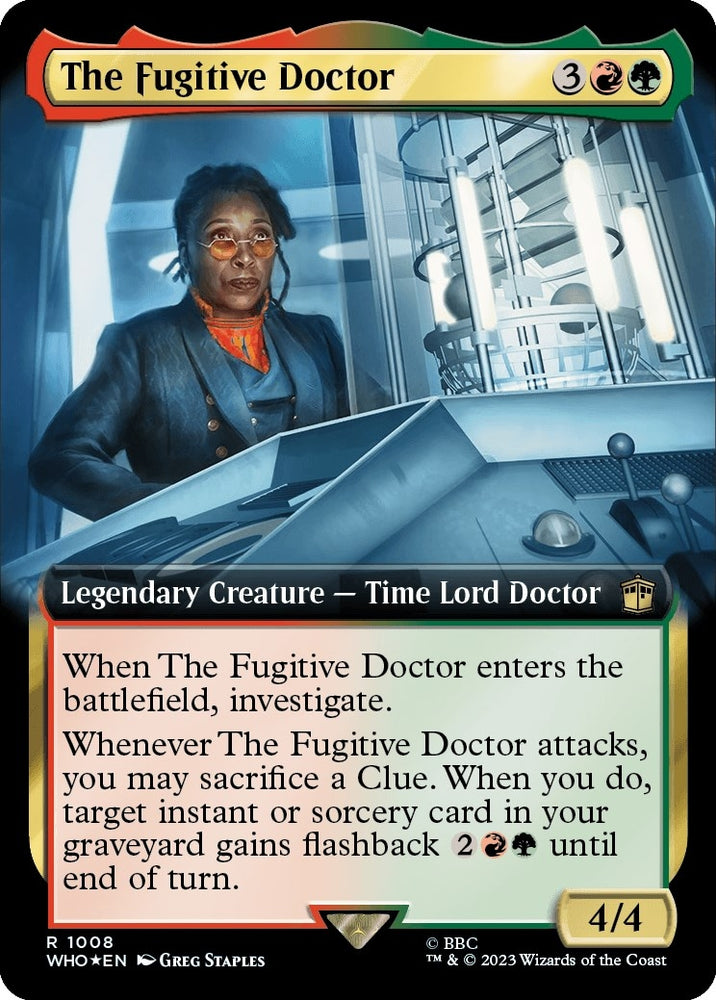 Image for The Fugitive Doctor (Extended Art) (Surge Foil) (1008) [Universes Beyond: Doctor Who]