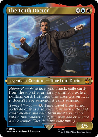 Image for The Tenth Doctor (Display Commander) - Thick Stock (194) [Universes Beyond: Doctor Who]