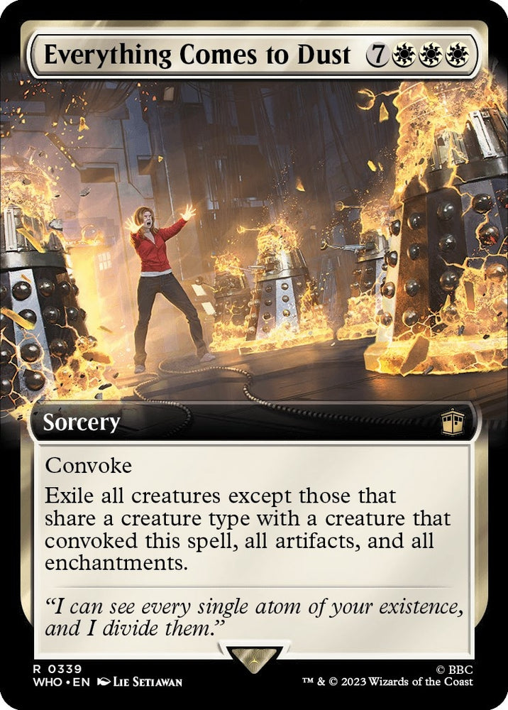 Image for Everything Comes to Dust (Extended Art) (339) [Universes Beyond: Doctor Who]