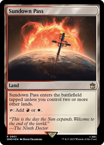 Image for Sundown Pass (Surge Foil) (901) [Universes Beyond: Doctor Who]