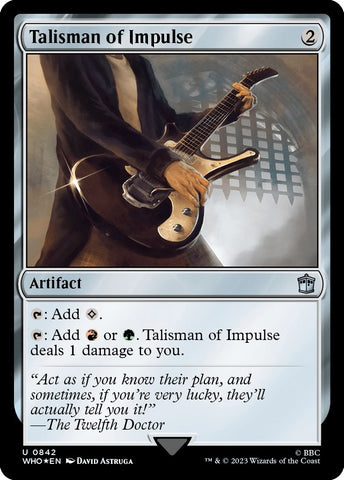 Image for Talisman of Impulse (Surge Foil) (842) [Universes Beyond: Doctor Who]