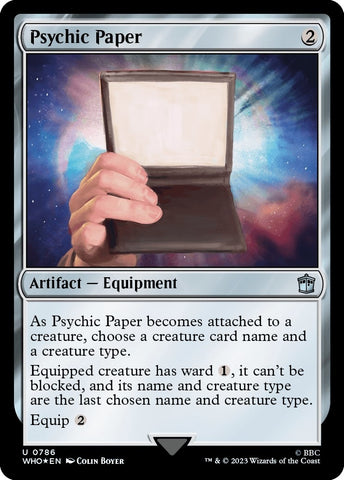 Image for Psychic Paper (Surge Foil) (786) [Universes Beyond: Doctor Who]
