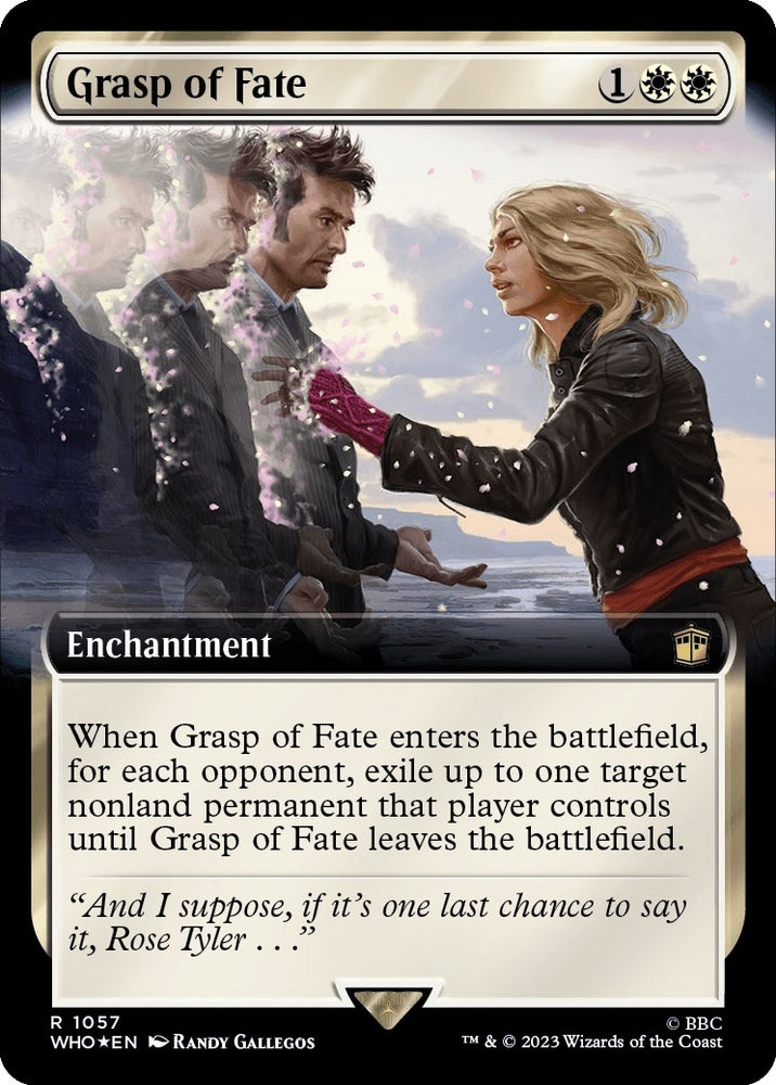 Image for Grasp of Fate (Extended Art) (Surge Foil) (1057) [Universes Beyond: Doctor Who]