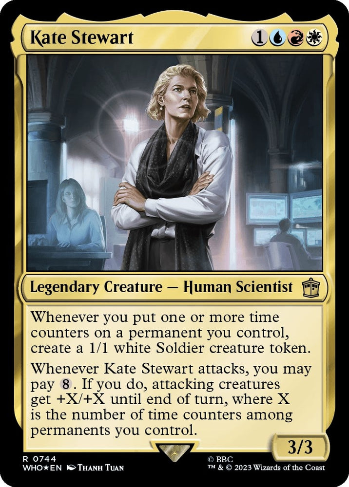 Image for Kate Stewart (Surge Foil) (744) [Universes Beyond: Doctor Who]