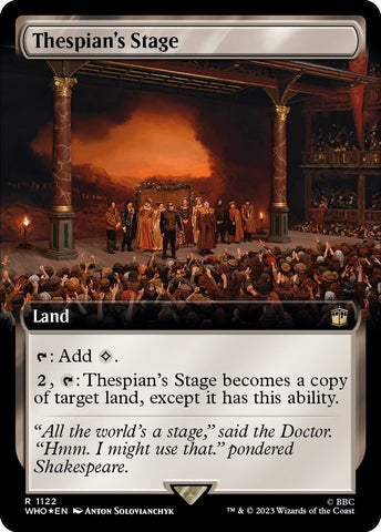 Image for Thespian's Stage (Extended Art) (Surge Foil) (1122) [Universes Beyond: Doctor Who]