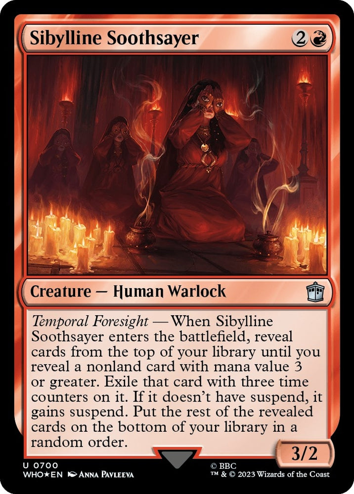 Image for Sibylline Soothsayer (Surge Foil) (700) [Universes Beyond: Doctor Who]