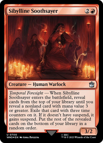 Image for Sibylline Soothsayer (Surge Foil) (700) [Universes Beyond: Doctor Who]