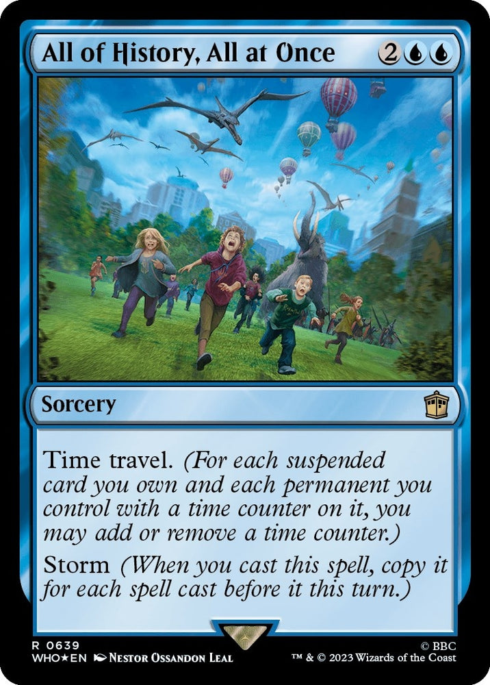Image for All of History, All at Once (Surge Foil) (639) [Universes Beyond: Doctor Who]