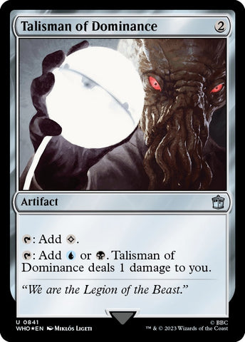 Image for Talisman of Dominance (Surge Foil) (841) [Universes Beyond: Doctor Who]