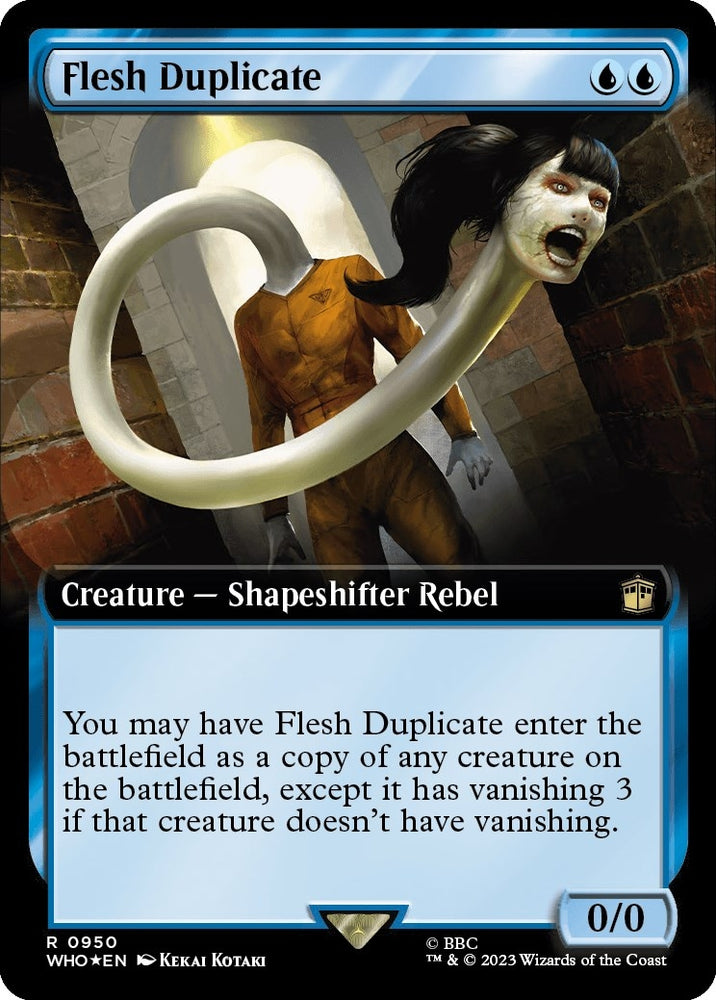 Image for Flesh Duplicate (Extended Art) (Surge Foil) (950) [Universes Beyond: Doctor Who]