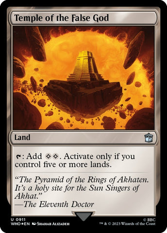 Image for Temple of the False God (Surge Foil) (911) [Universes Beyond: Doctor Who]