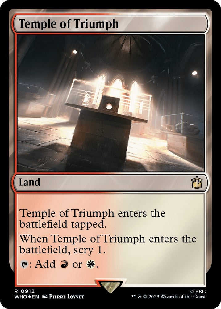 Image for Temple of Triumph (Surge Foil) (912) [Universes Beyond: Doctor Who]